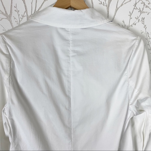 L.L. BEAN White Brushed Cotton Casual 2-Button Blazer Jacket XS Summer - Picture 8 of 13